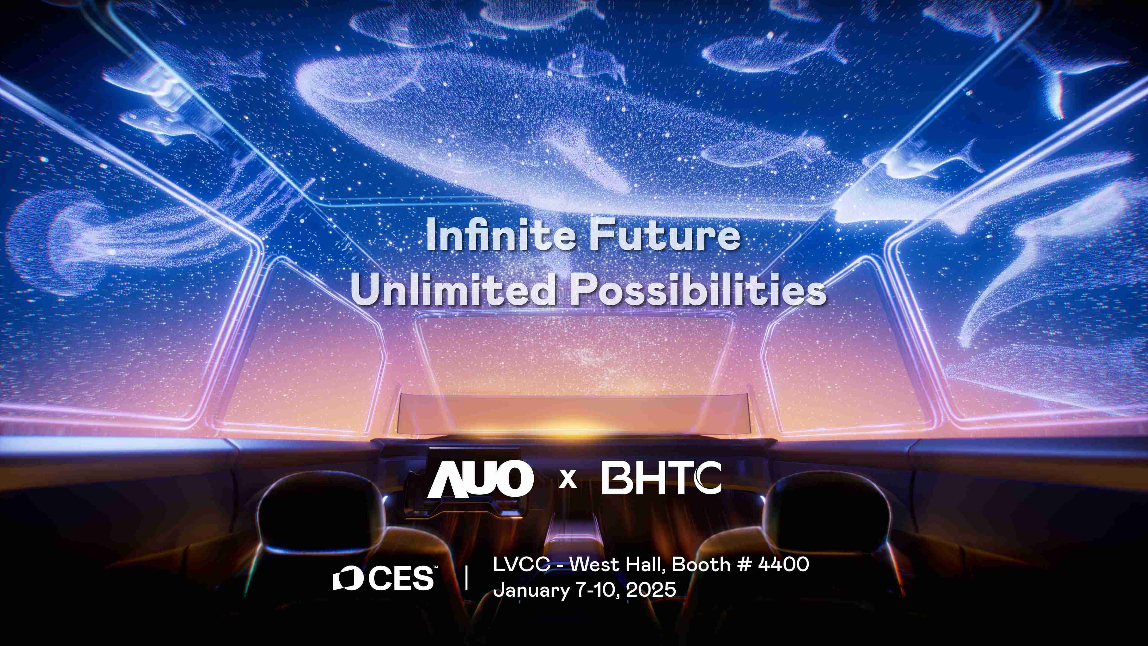 NG大舞台以Infinite Future, Unlimited Possibilies为主题，，，联合BHTC于CES 2025扩大规模展出